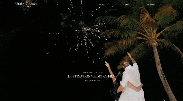Development of luxury wedding videgraphy site